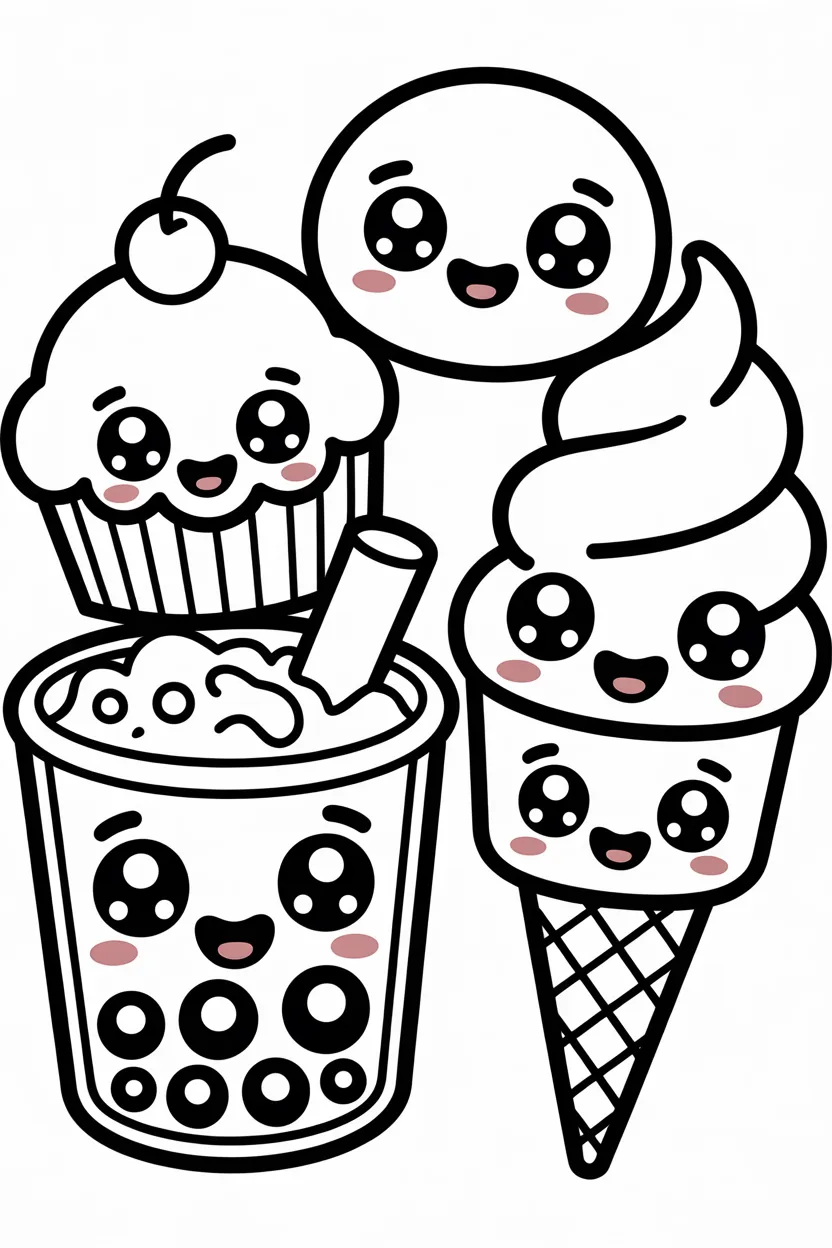 Food coloring pages free printable