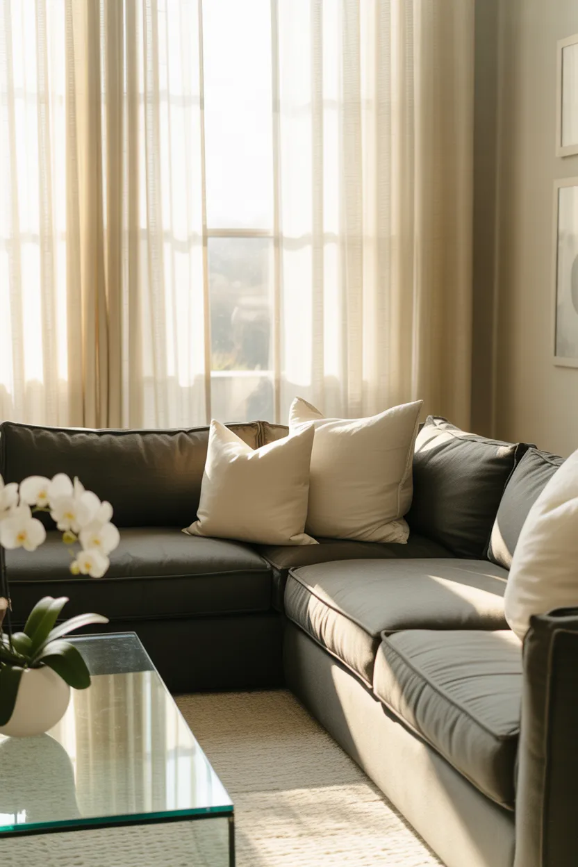 Living Room With Grey Couch Ideas