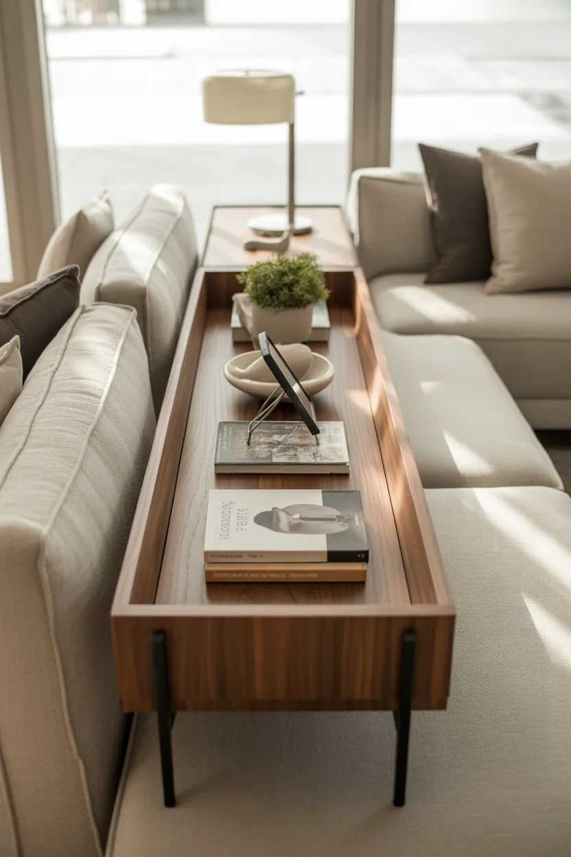 Sofa Table Ideas Behind Couch