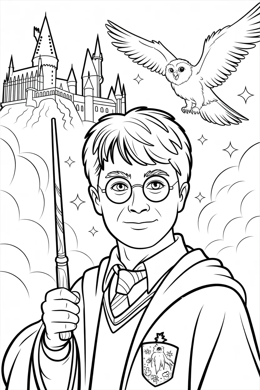 harry potter coloring pages free printable