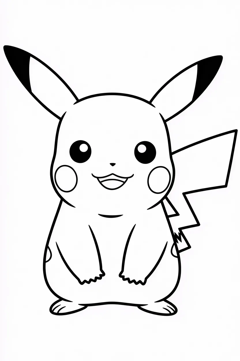 Pikachu Coloring Pages Free Printable