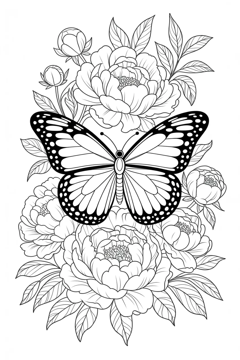 Butterfly coloring pages free printable