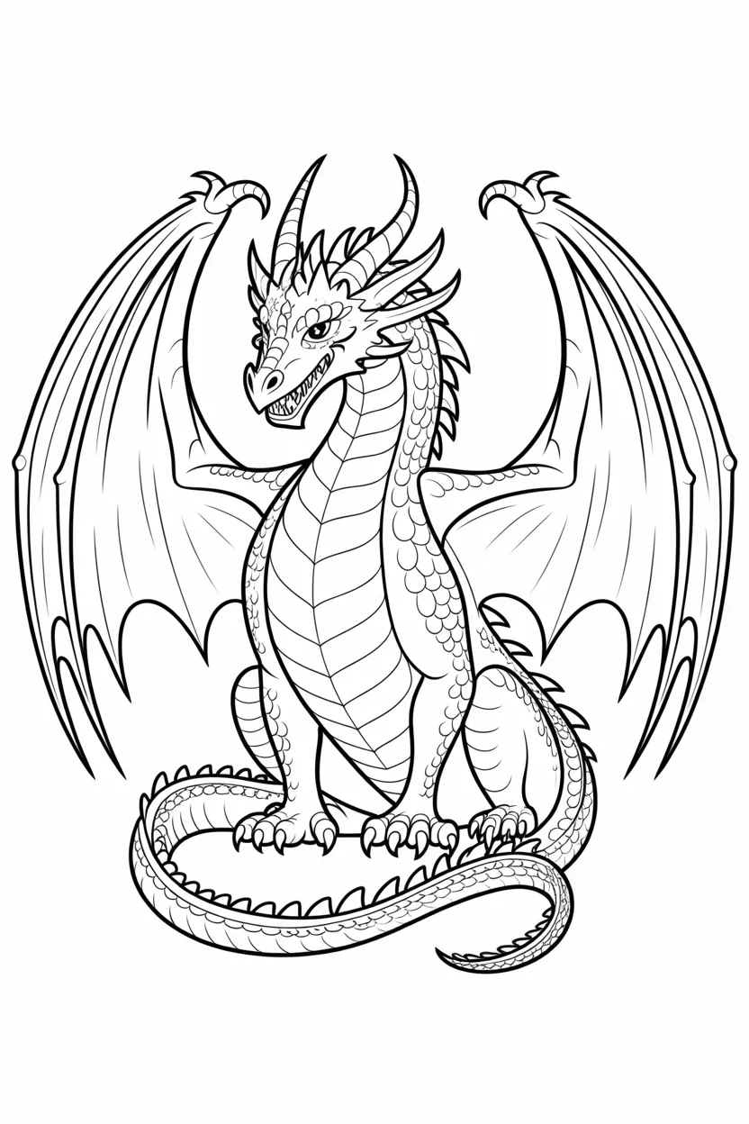 fantasy dragon coloring pages free printable