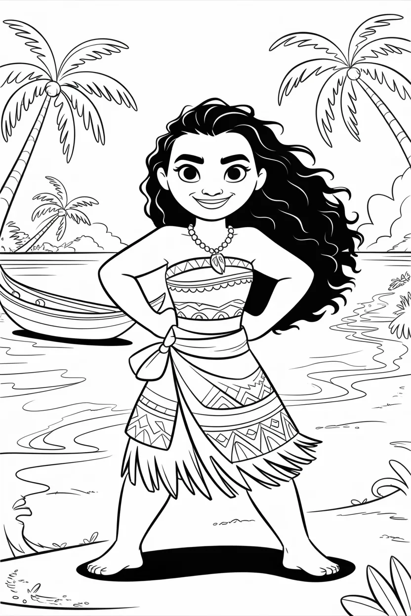 Moana coloring pages free printable