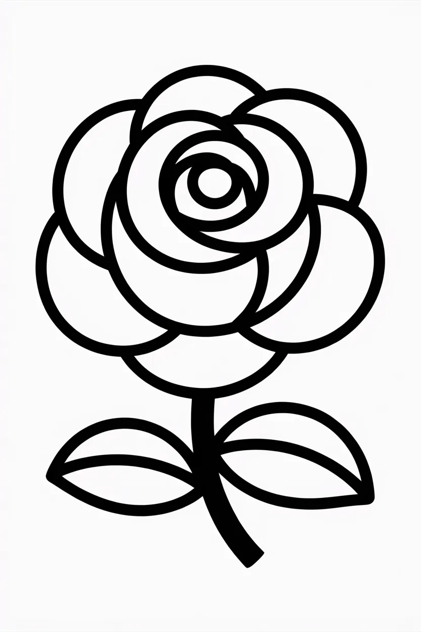 Rose flowers coloring pages