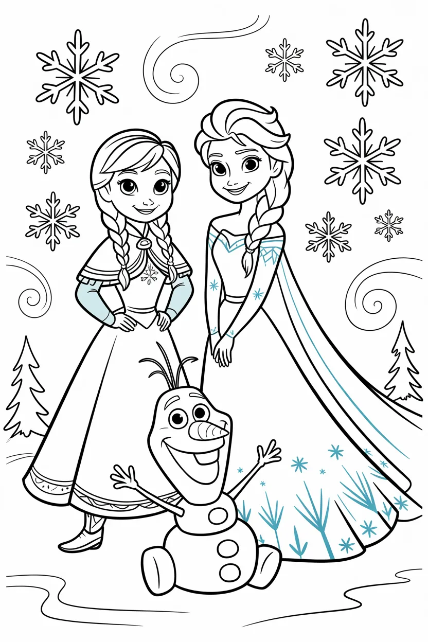 Frozen Coloring Pages Free Printable