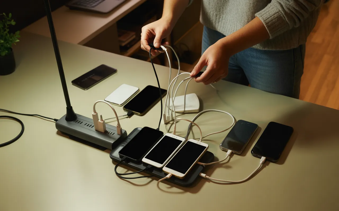 How Do You Organize Multiple Phone Chargers in One Place?
