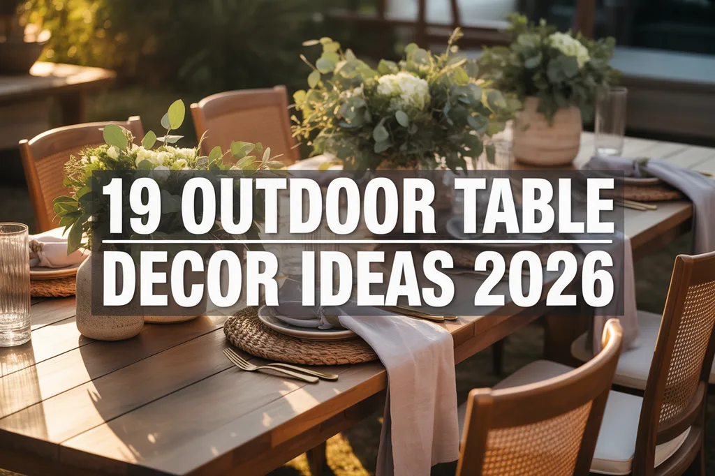 Outdoor Table Decor Ideas