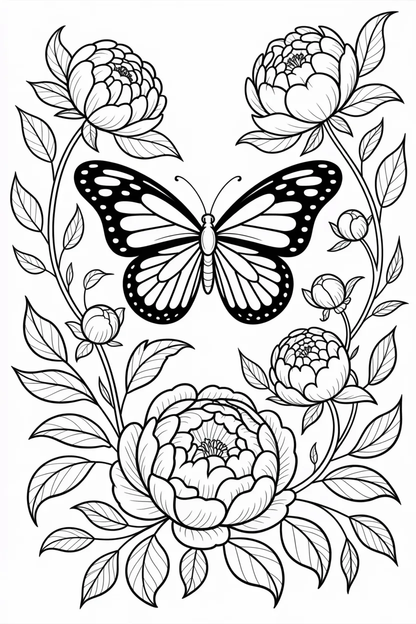 Butterfly coloring pages free printable
