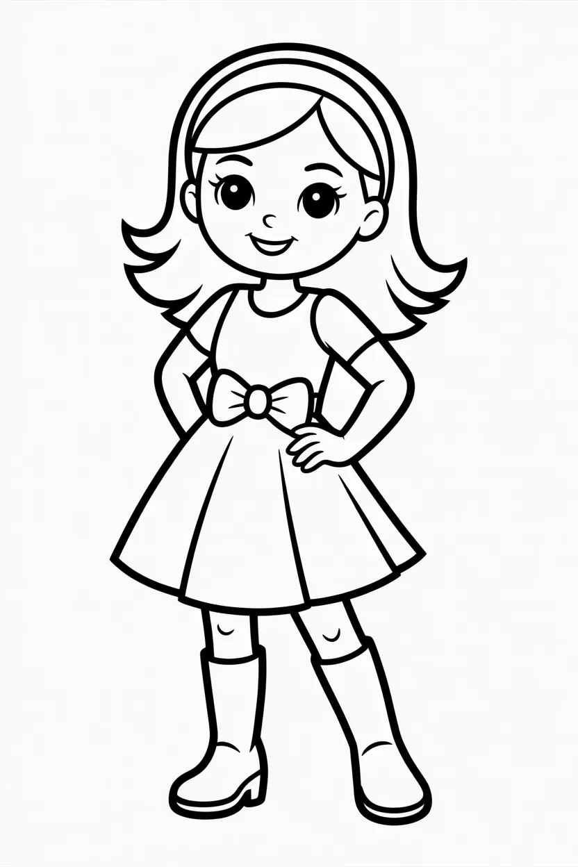 Fashion girl coloring pages free printable
