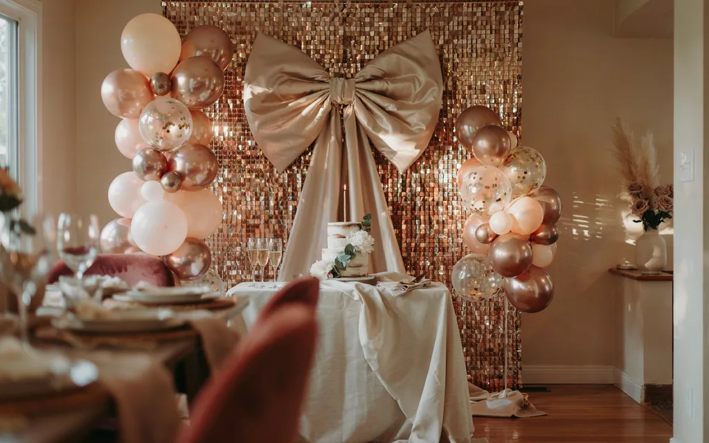 Gift Bow Backdrop