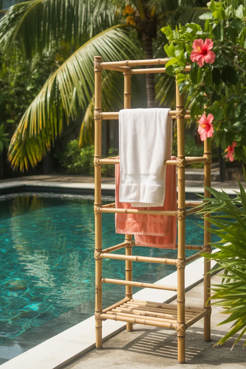 Pool Towel Rack Ideas