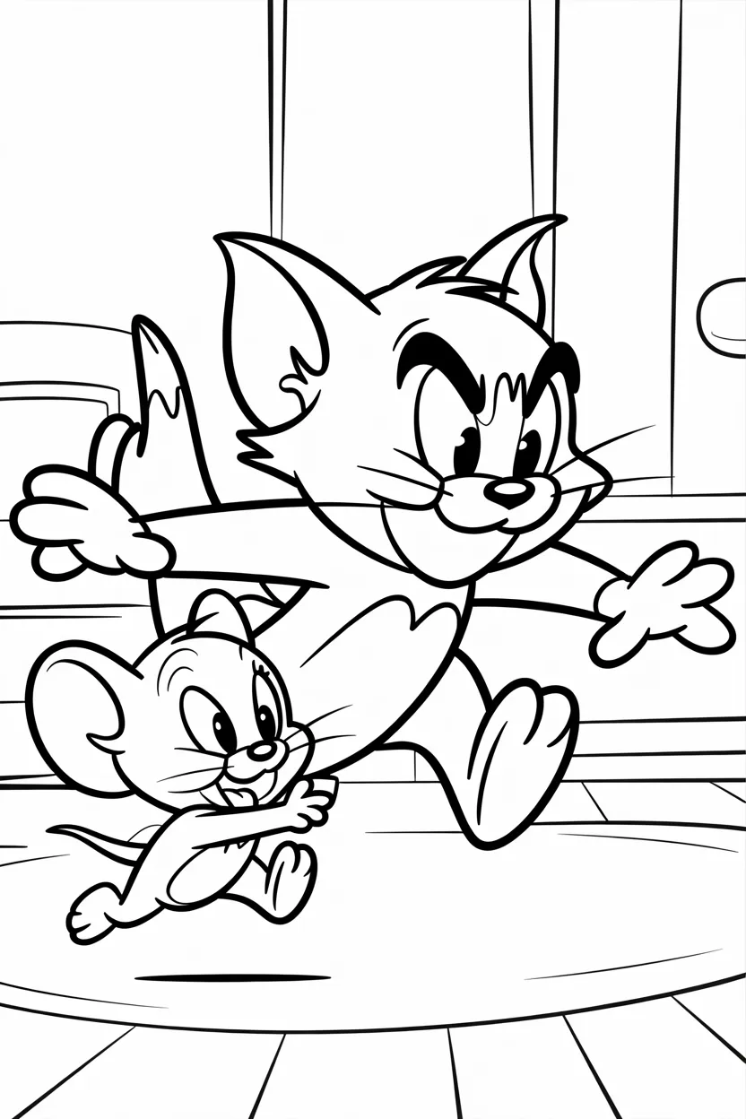 tom and jerry coloring pages free printable
