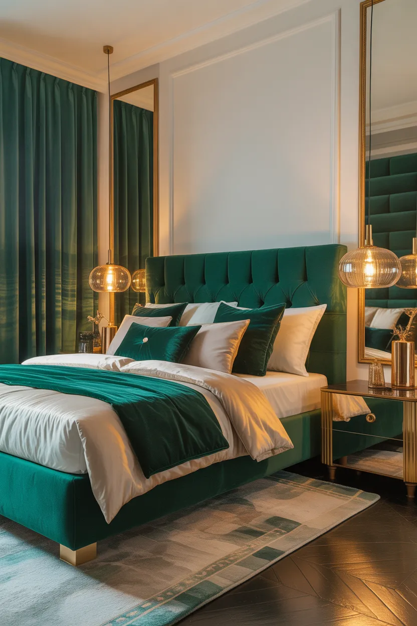Emerald Green Bedroom Ideas
