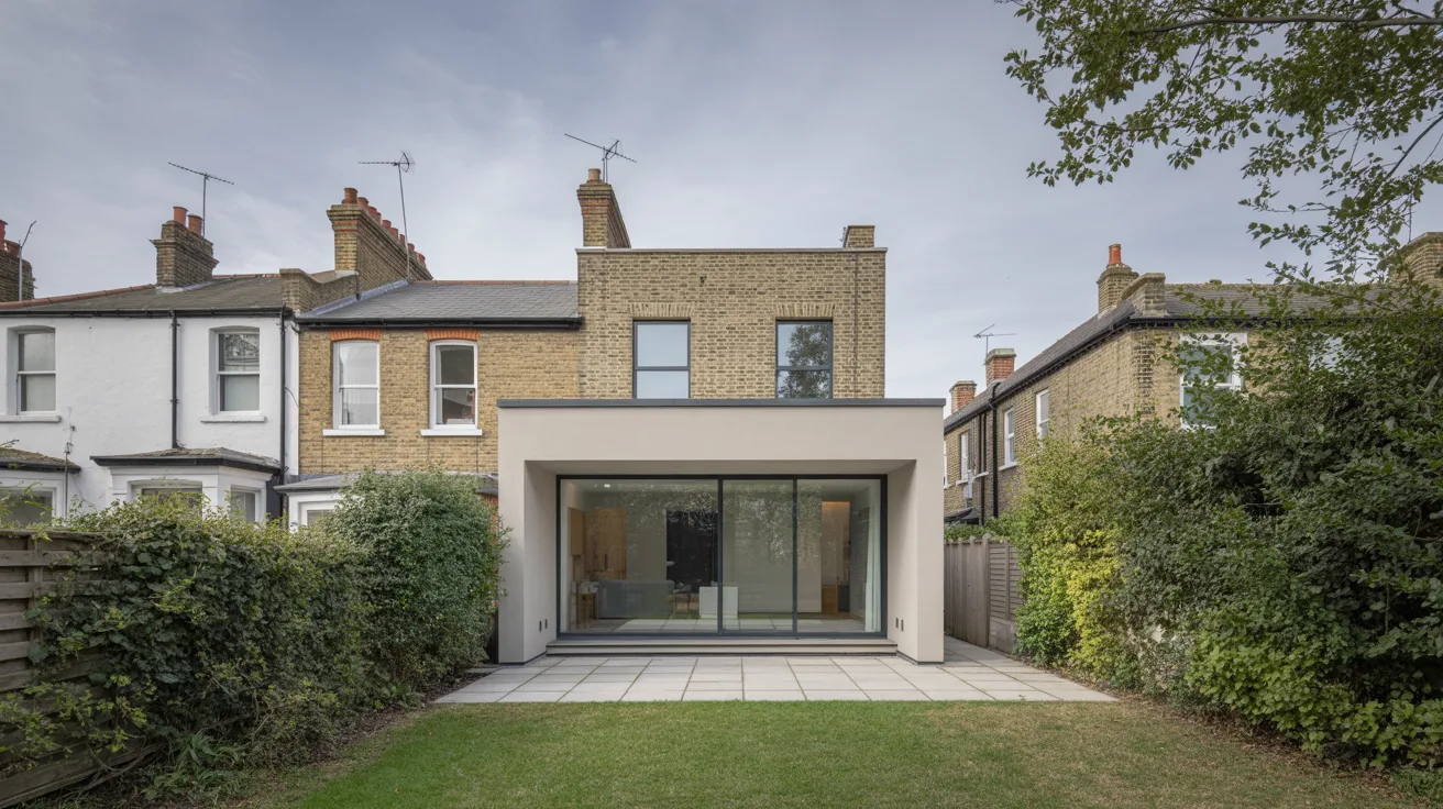 London home extension showing before and after transformation