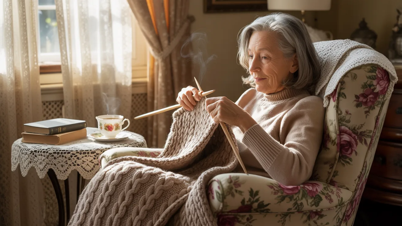 Pastoral floral wallpaper in a charming country-style room