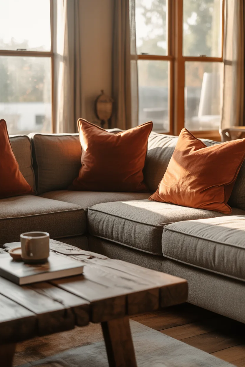 Living Room With Grey Couch Ideas