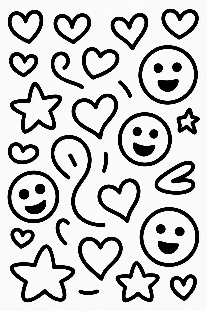 doodle coloring pages free printable