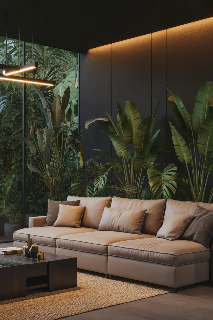 Tropical Jungle Living Room