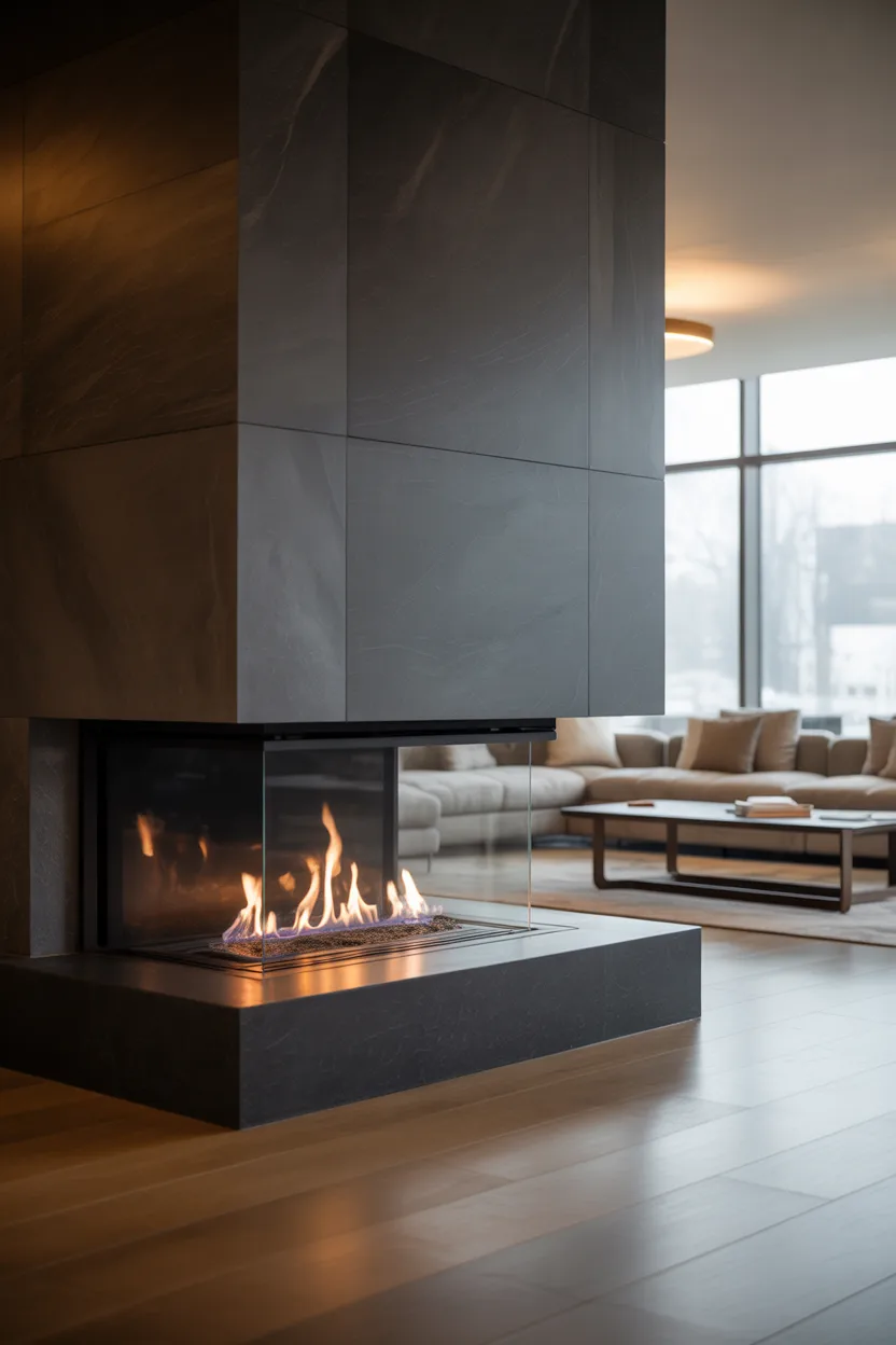 Corner Fireplace Ideas