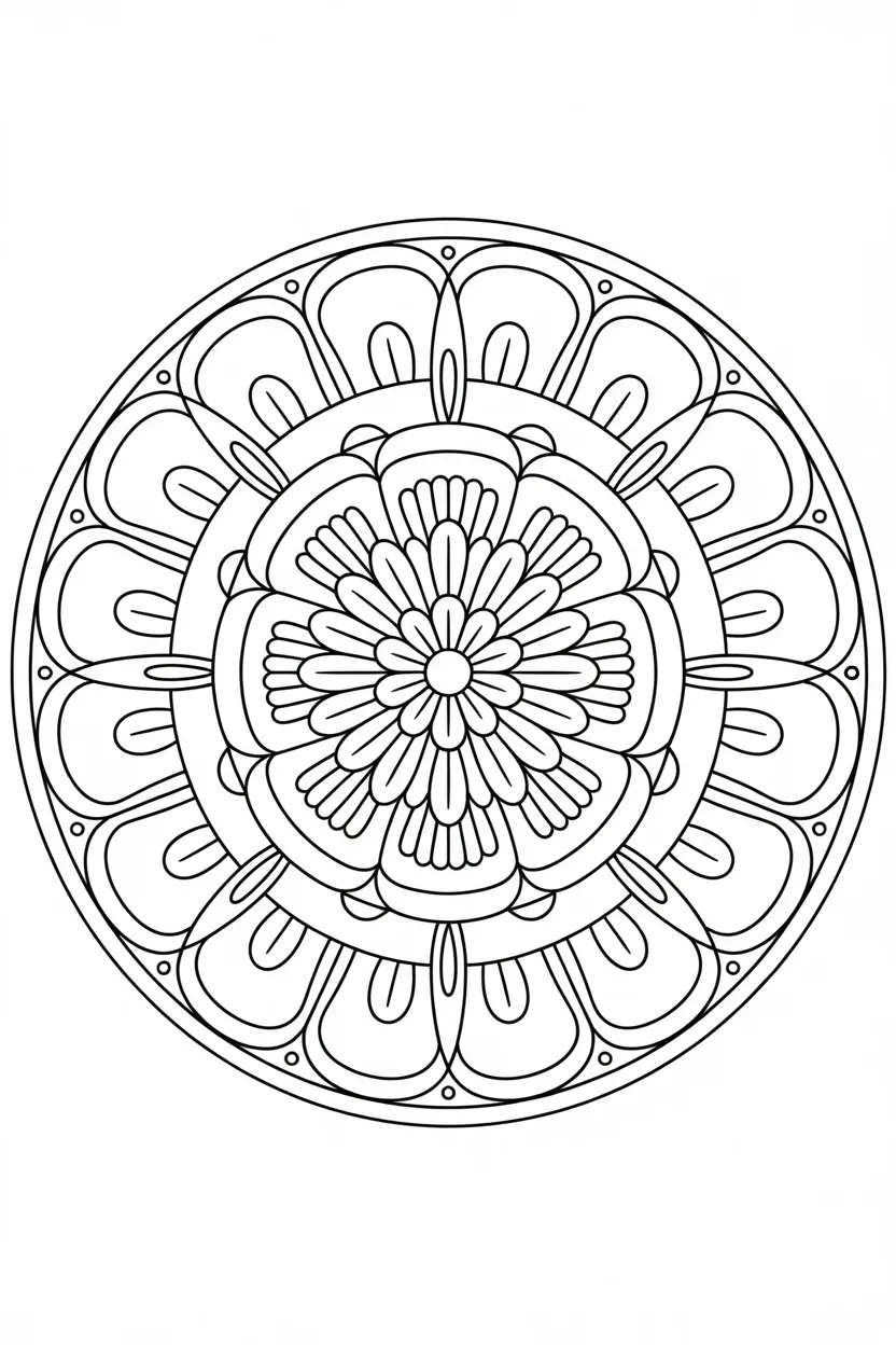 mandala floral coloring pages free printable