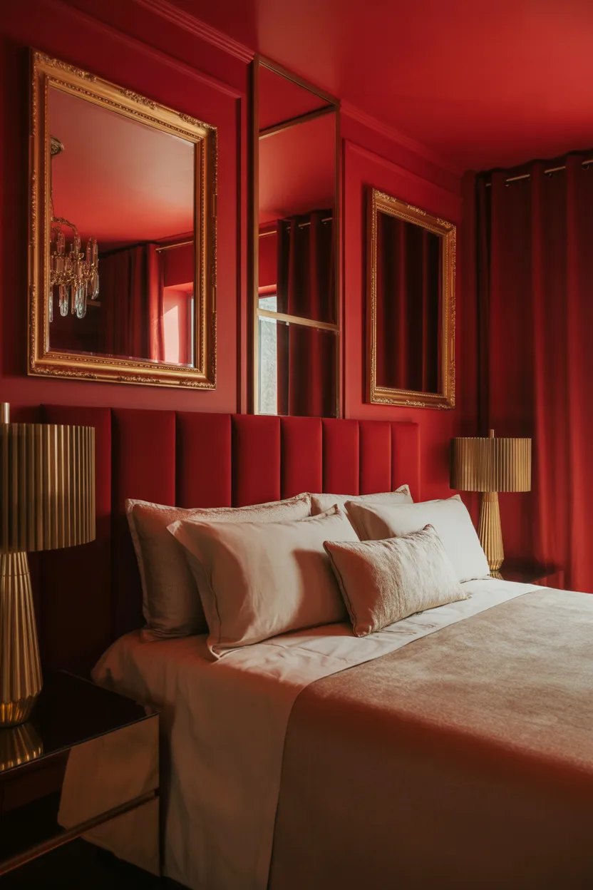Cherry Red Bedroom Ideas
