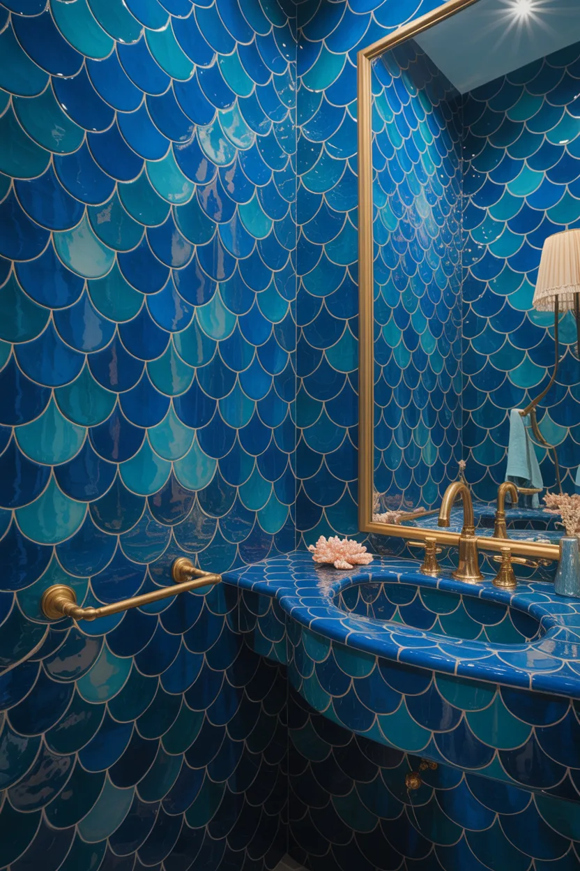 Mermaid Tile Bathroom Ideas