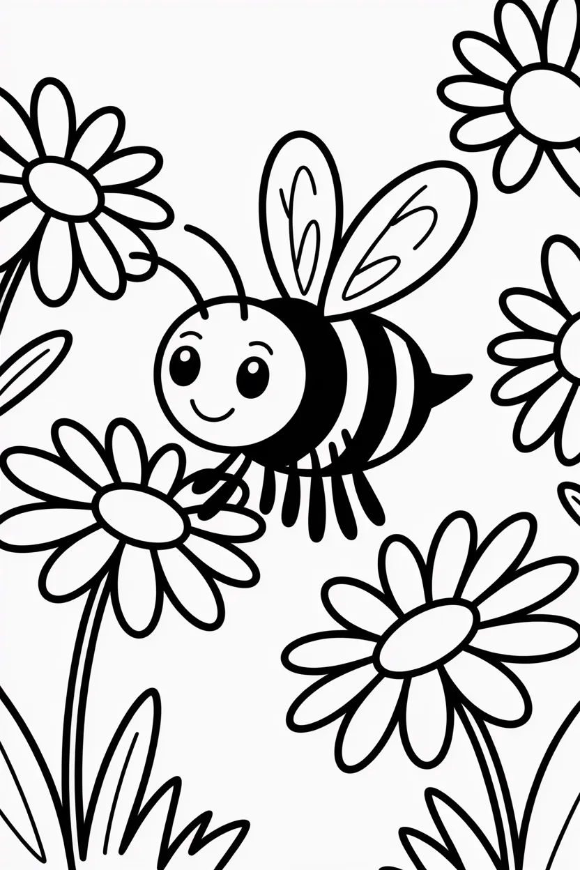 5 Honeybee coloring pages free printable