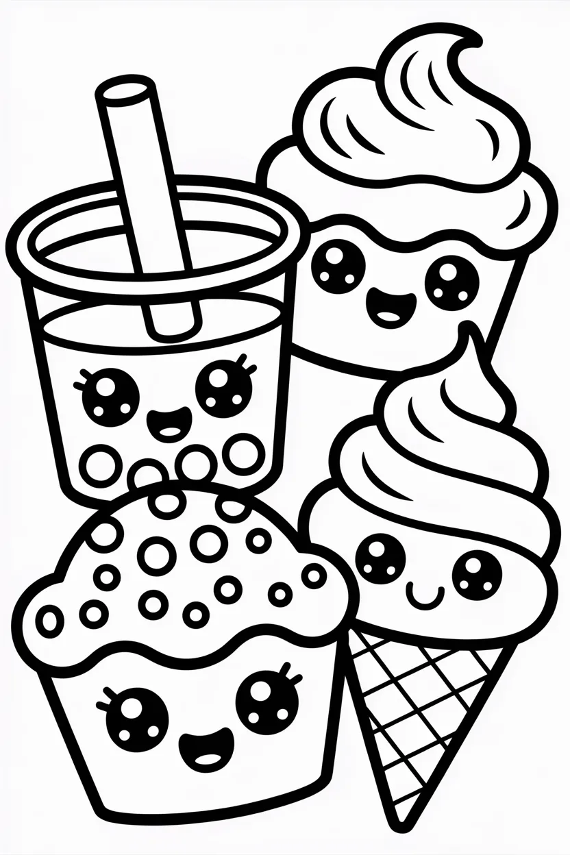 Food coloring pages free printable