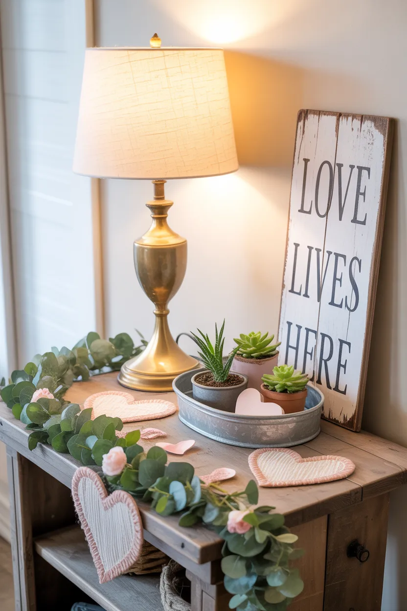 Farmhouse Valentine Decor Ideas