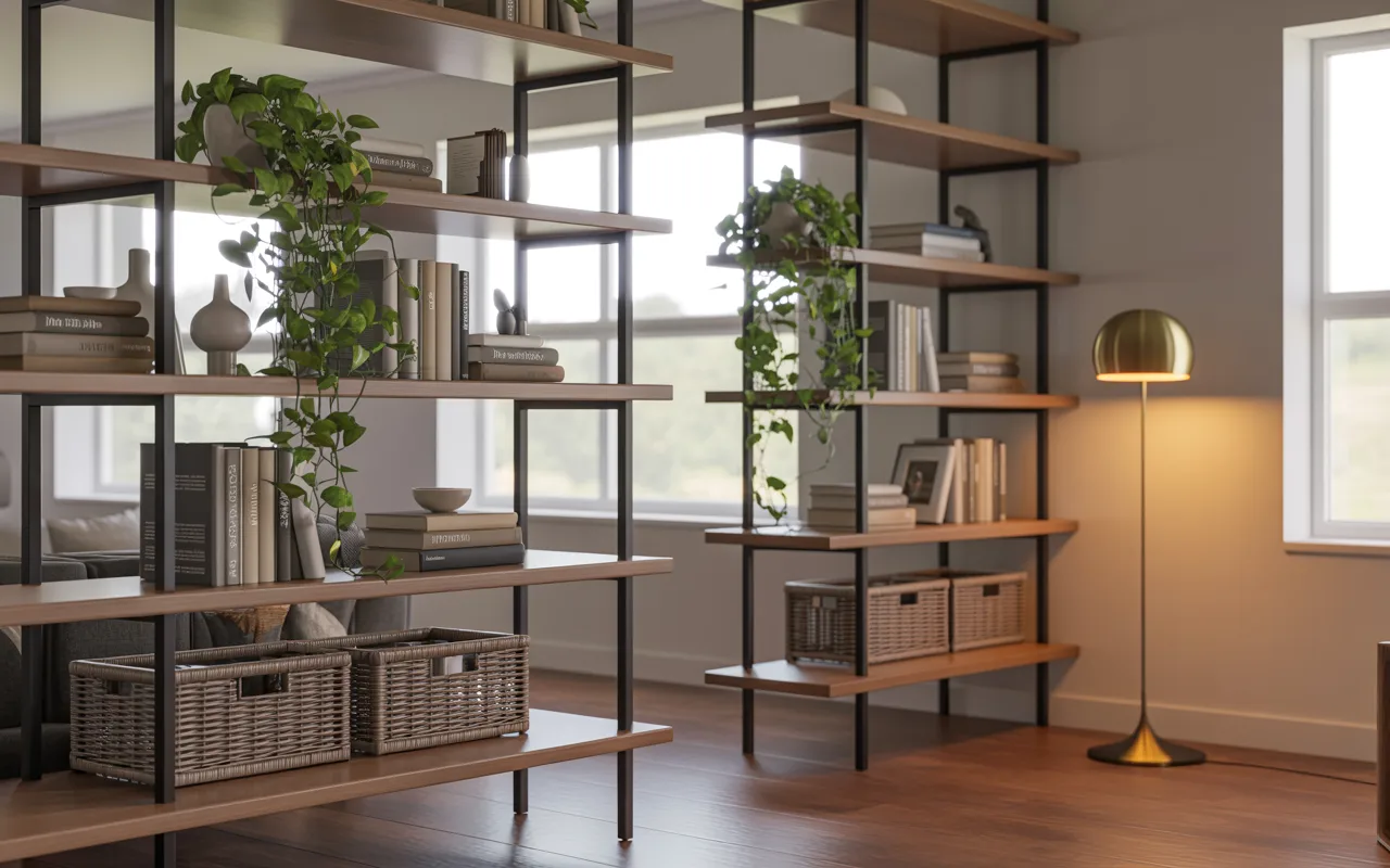 Tall Open Shelving