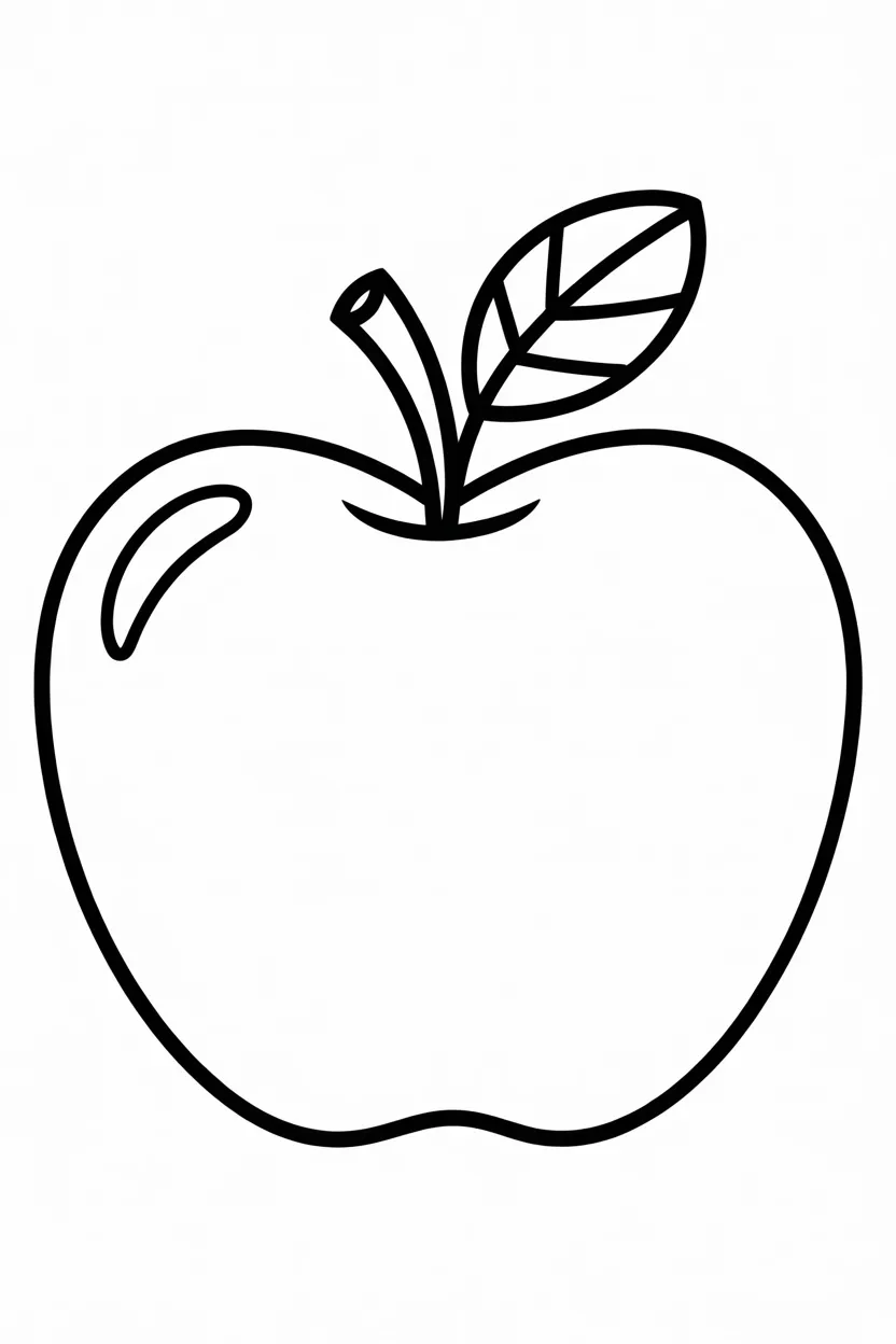 5 Apple coloring pages free printable