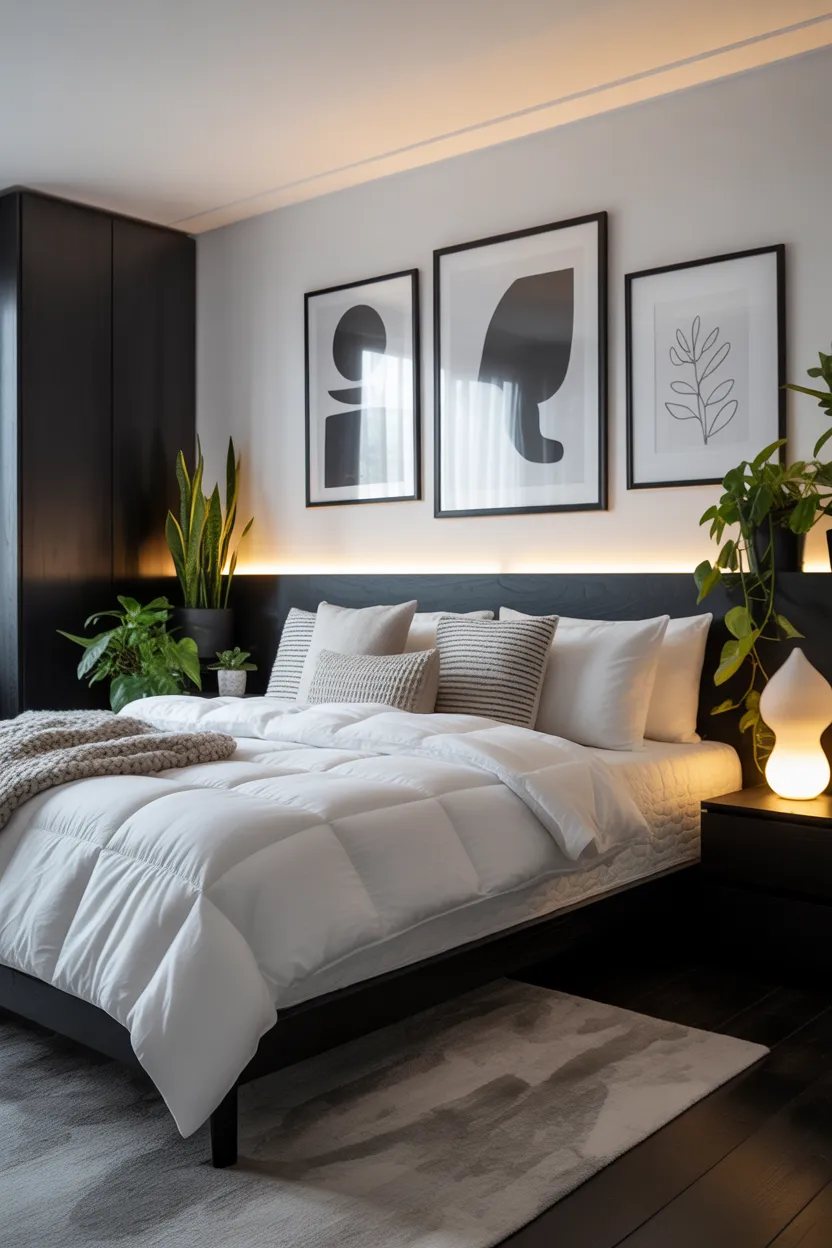 Black and White Bedroom Ideas