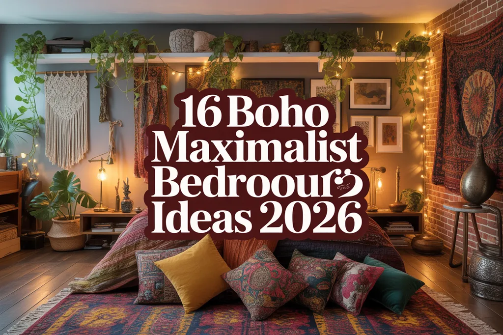 Boho Maximalist Bedroom Ideas