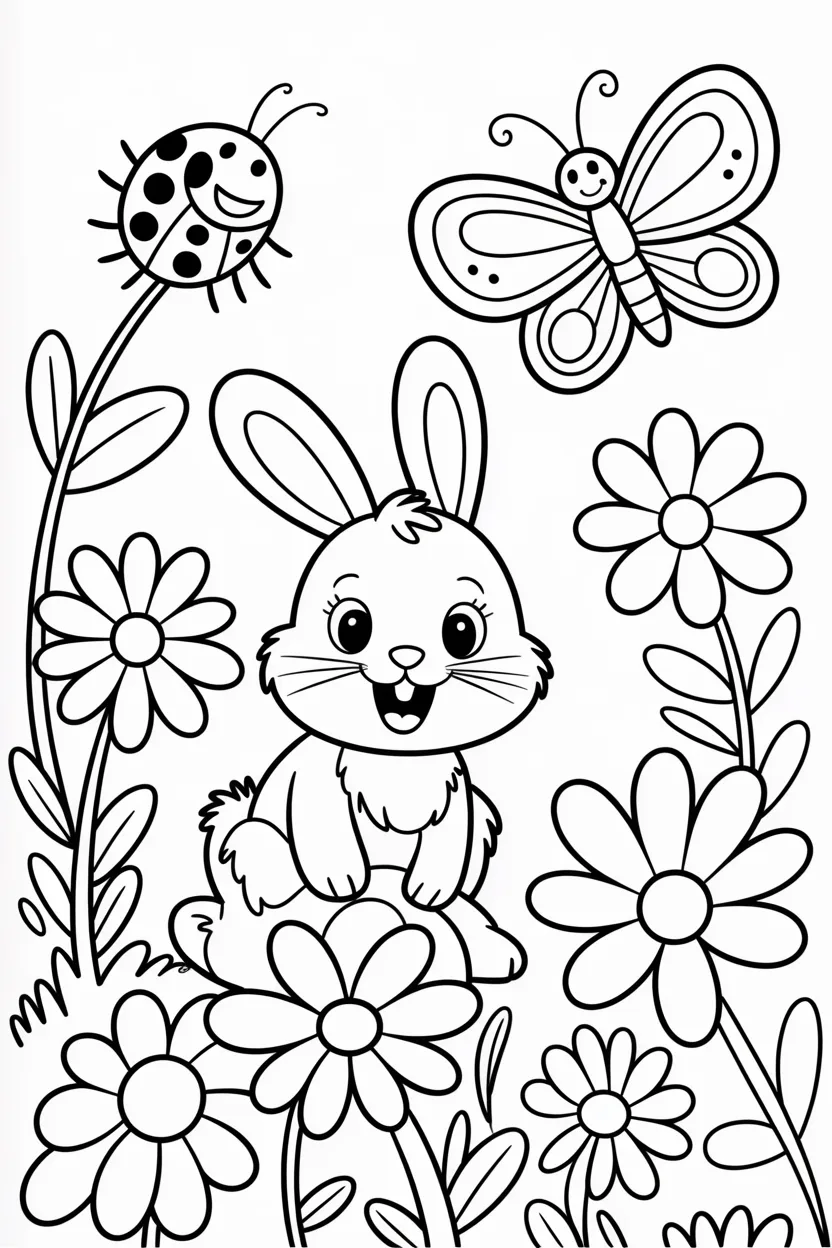 Cute aesthetic animals coloring pages free printable