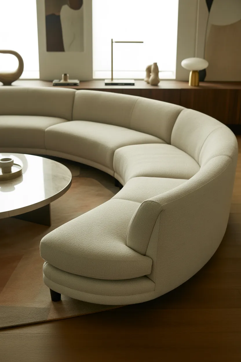 Curved Sofa Living Room Ideas 2026 Stylish & Modern Designs