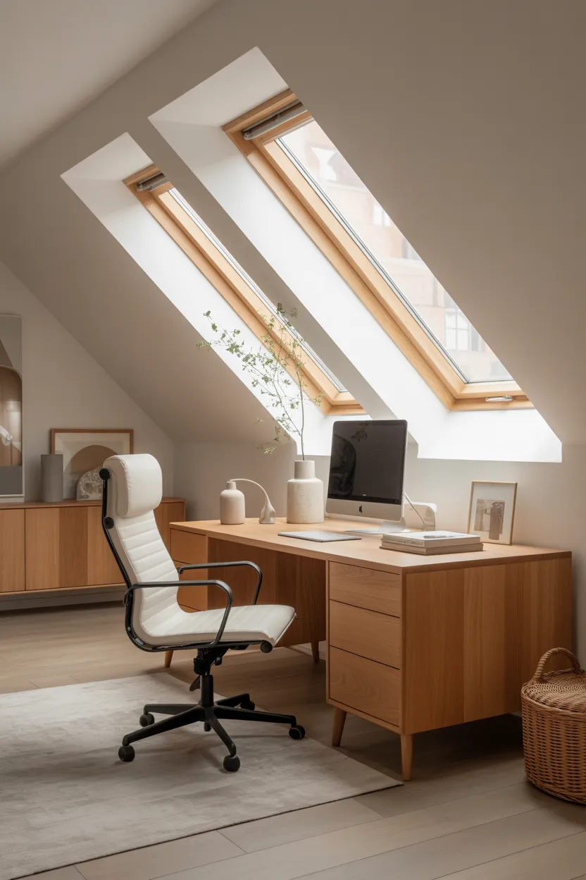 Attic Office Design Ideas