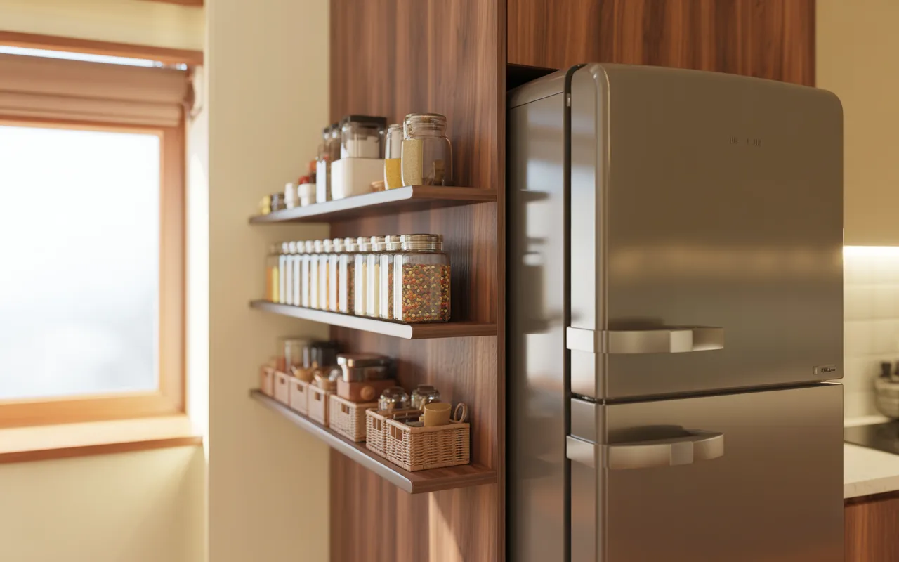 Fridge-Side Shelving