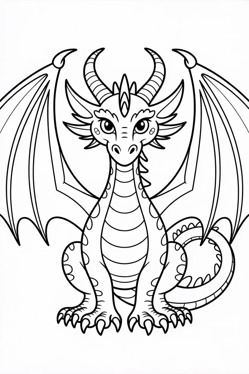 fantasy dragon coloring pages free printable
