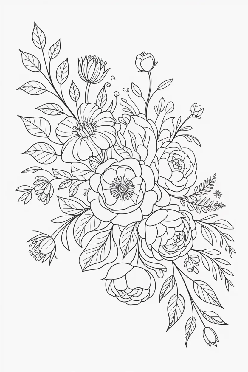 flowers coloring pages