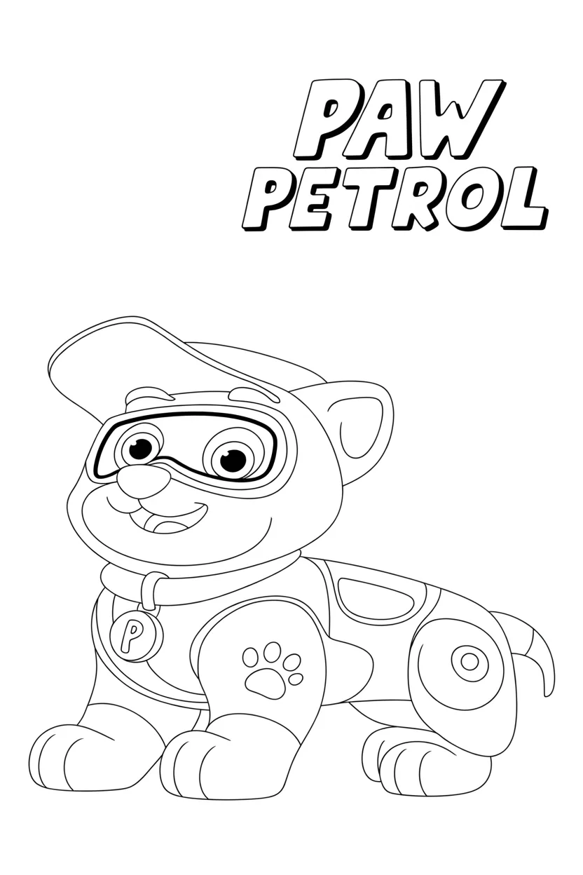 4 Paw petrol coloring pages free printable 