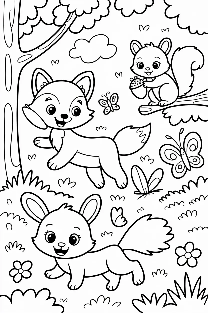 Animals coloring pages free printable