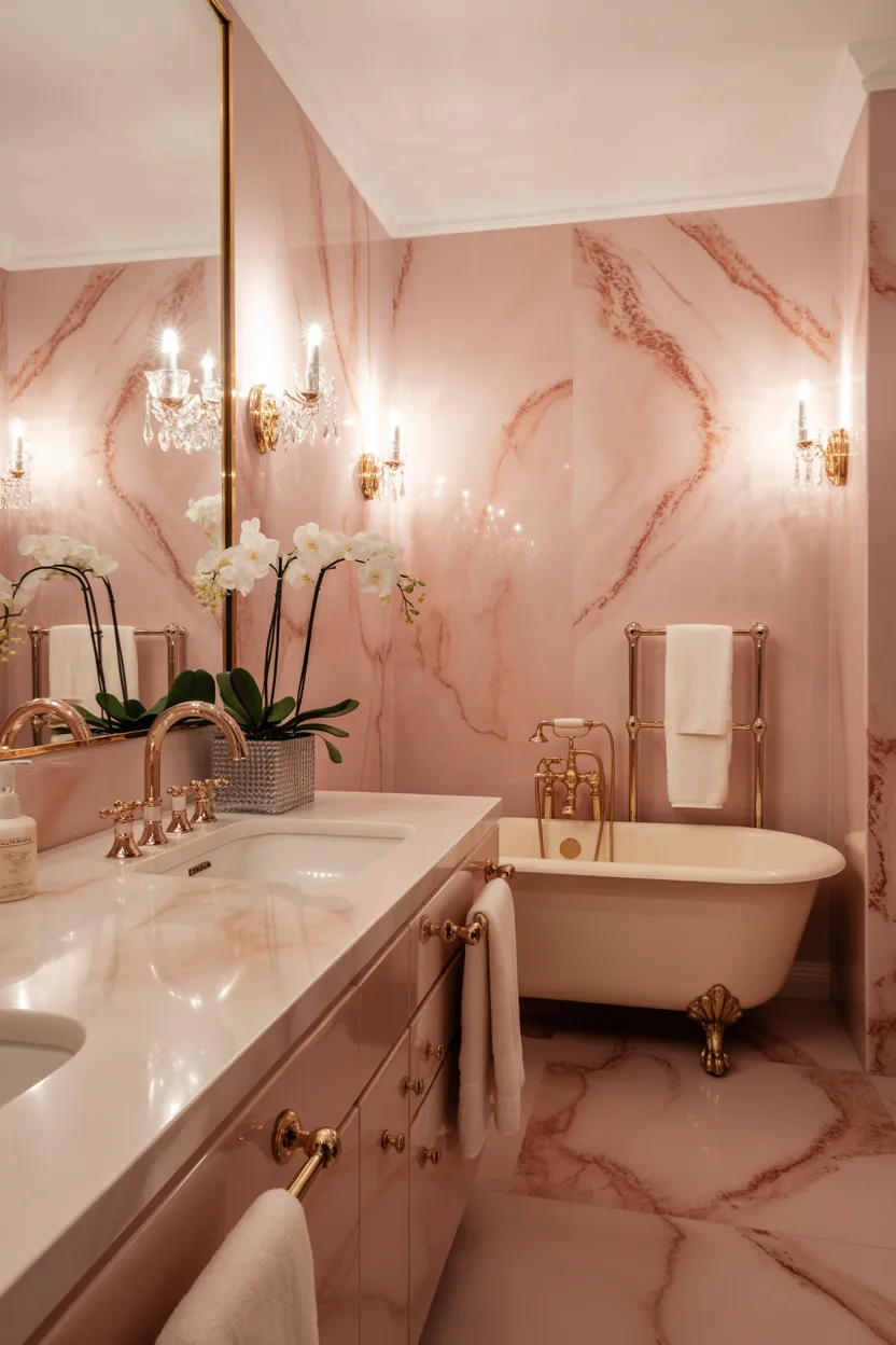Pink Bathroom Ideas