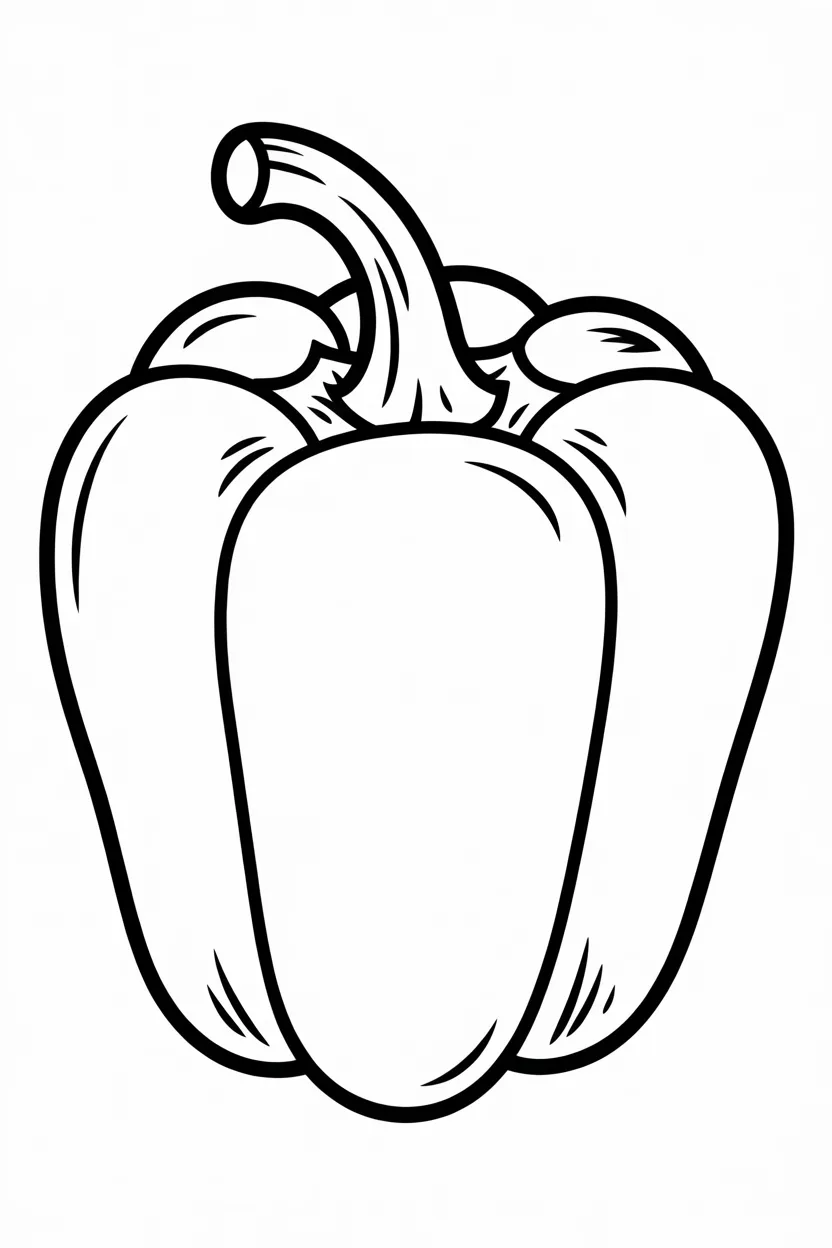 Capsicum coloring pages