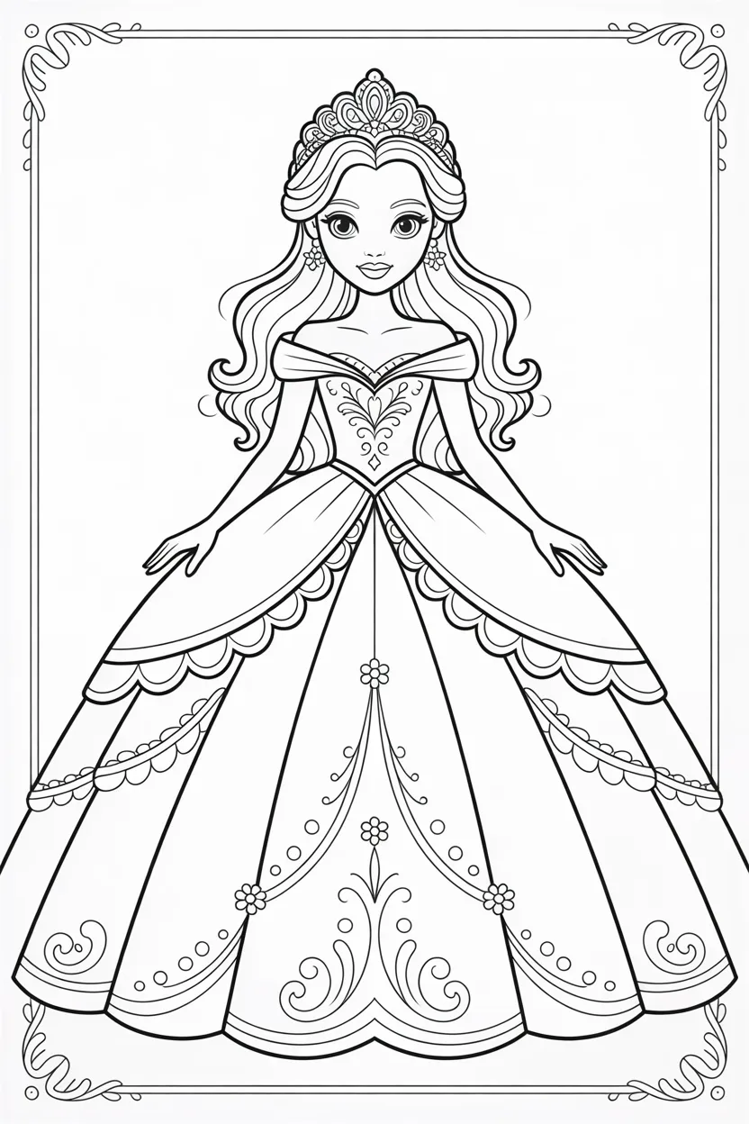 princess coloring pages free printable