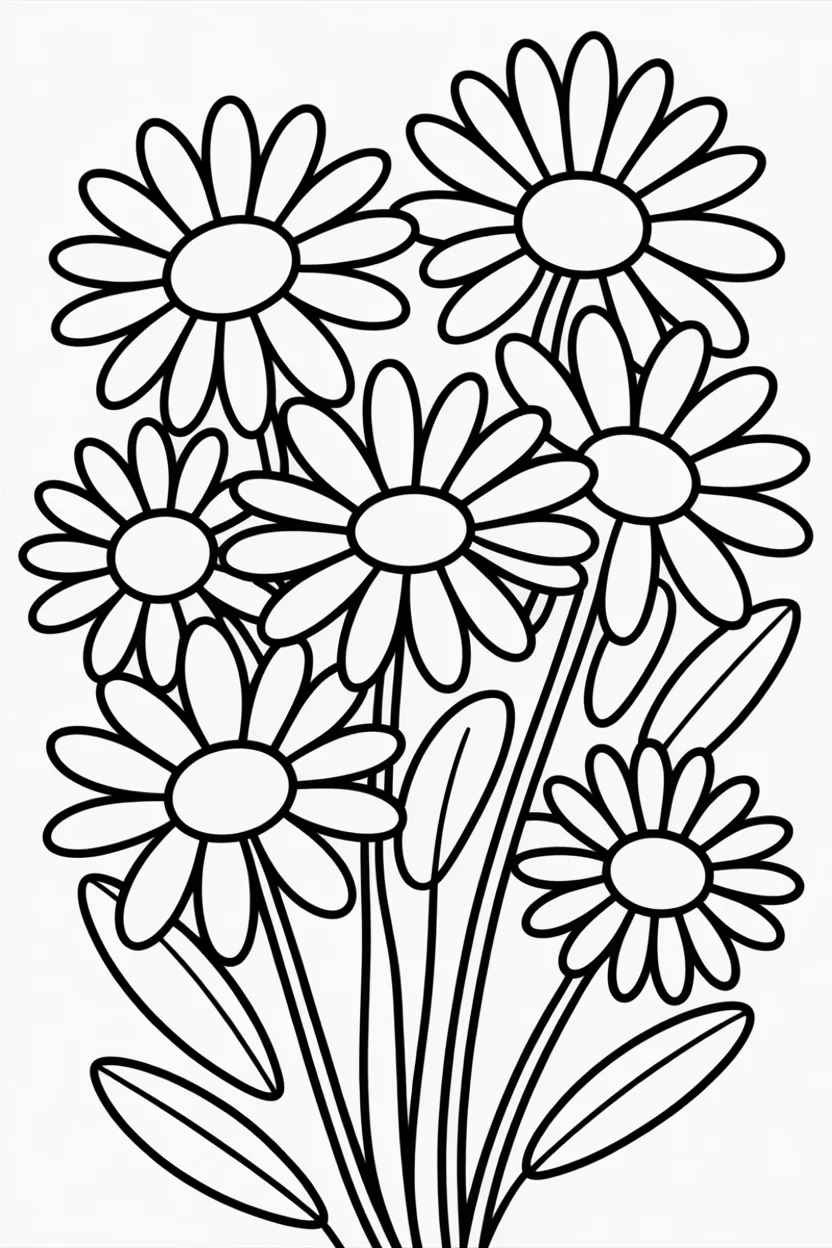 daisy flowers coloring pages 5 free printable