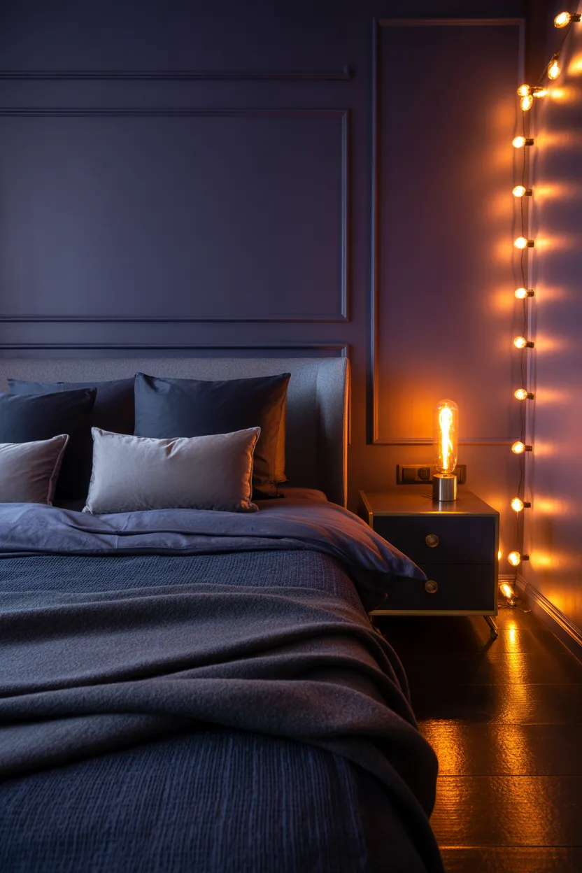 Purple Gray Bedroom Ideas