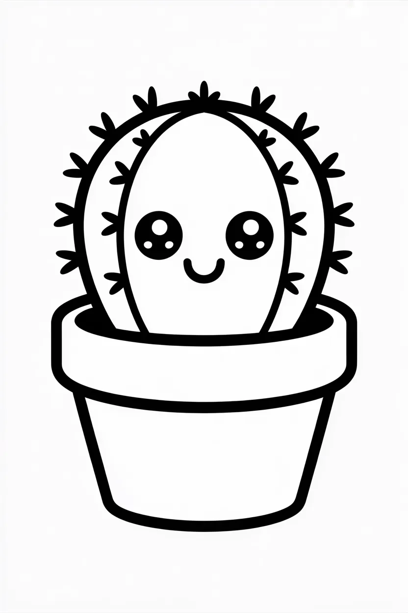cactus coloring pages free printable