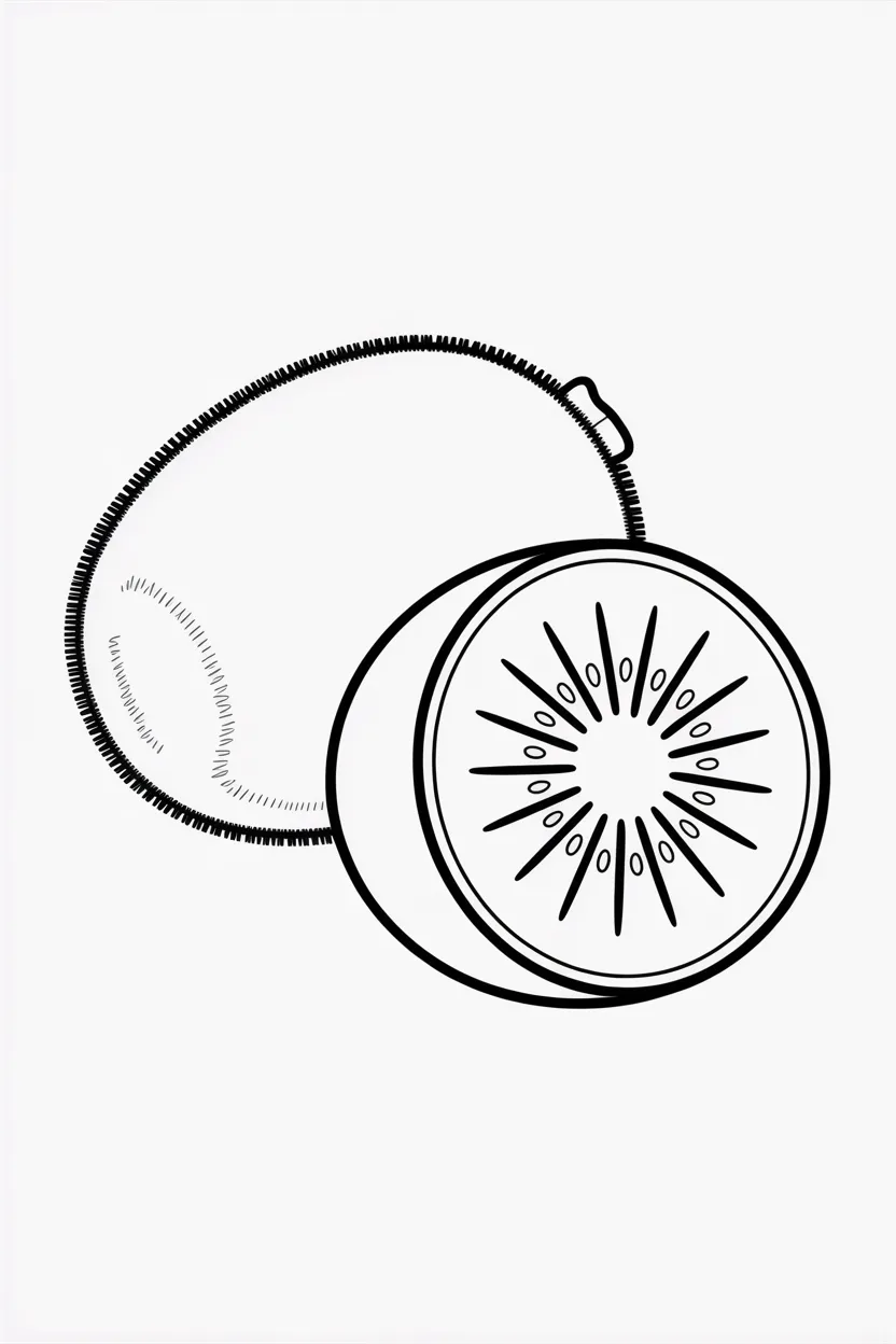 Kiwi coloring pages