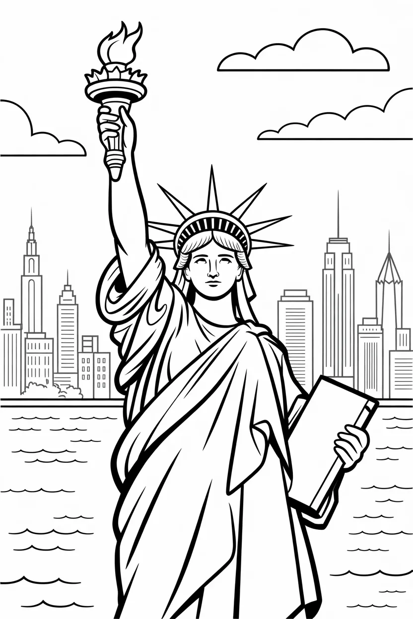 Statue of Liberty coloring pages